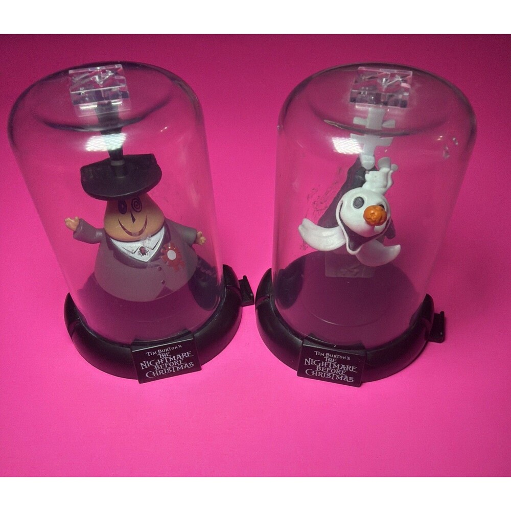 Tim‎ Burton's NIGHTMARE BEFORE CHRISTMAS Domez Lot Of 2 Mayor & Zero Decor